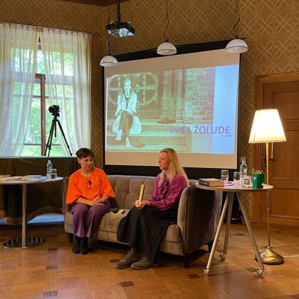 INGA ŽOLUDE. Literary talks in Luznava Manor 21/05/2021