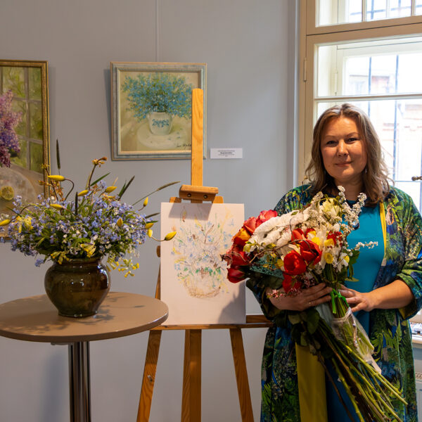 Opening of the paintings exhibition "In flowers" by Inese Elizabete Brimerberga 10/05/2026