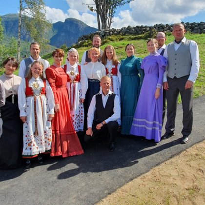 Quadrille dance group of the Luznava Manor in Norway