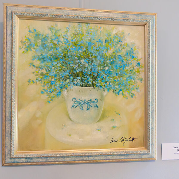 Paintings exhibition "In flowers" by Inese Elizabete Brimerberga
