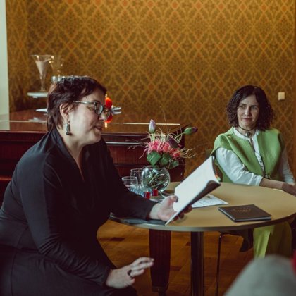 IVETA RATINĪKA.Literary talks in Luznava Manor 07/04/2019