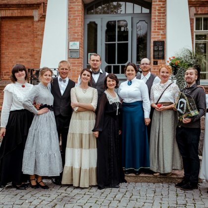 Quadrille dance group of the Luznava Manor