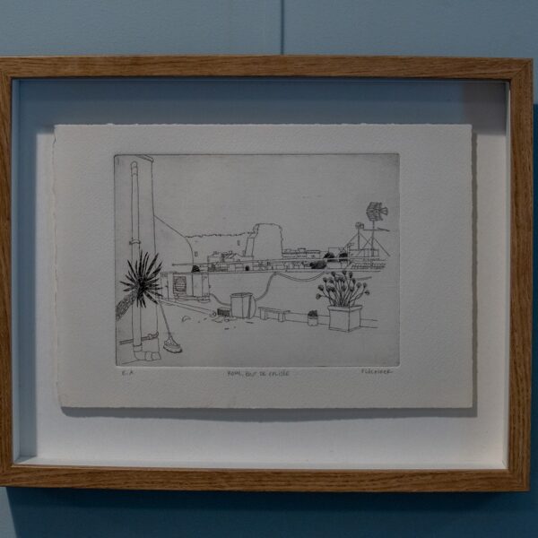 "Travel sketches" etching exhibition by Vincent Flückiger