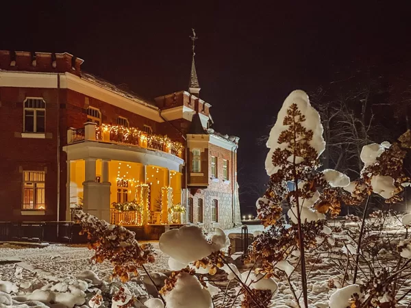 Winter evening in Luznava