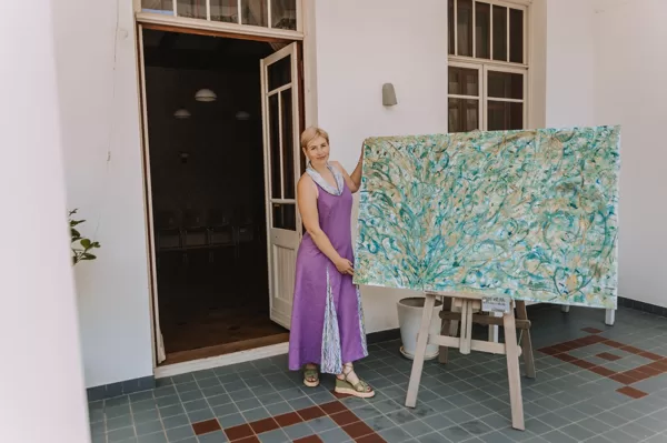 OASIS. Opening of the exhibition of Anda_abstract paintings 01/07/2023