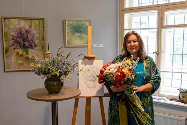 Opening of the paintings exhibition "In flowers" by Inese Elizabete Brimerberga 10/05/2026