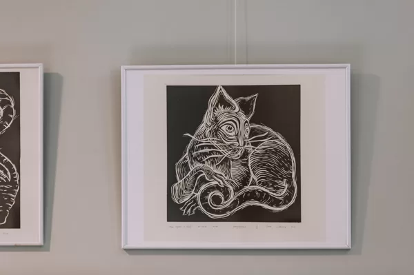 BLACK AND WHITE. Graphic works exhibition by Jana Indričāne