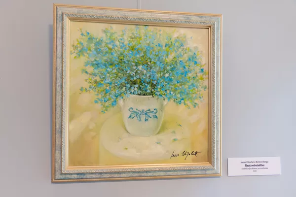 Paintings exhibition "In flowers" by Inese Elizabete Brimerberga