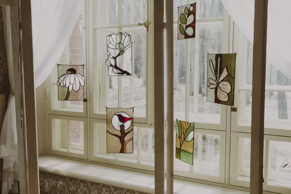 A TIME OF INSPIRATION. Stained glass exhibition by Elvīra Škutāne