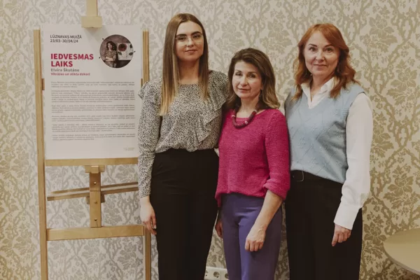 A TIME OF INSPIRATION. Opening of Elvīra Škutāne`s stained glass exhibition 23/03/2024